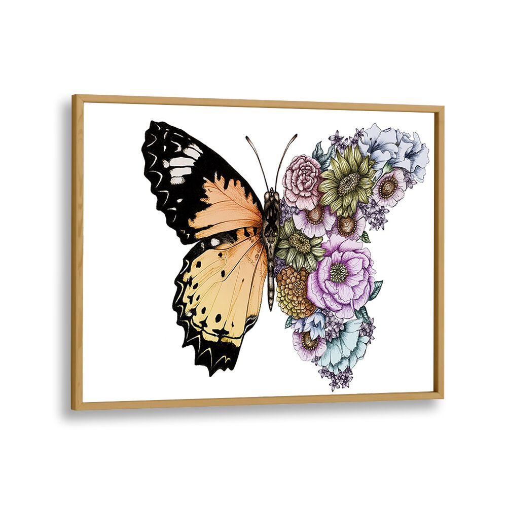 Vibrant BUTTERFLY IN BLOOM COLOR, FASHION POSTERS capture nature's beauty in a stunning wildlife painting. Perfect for decor.