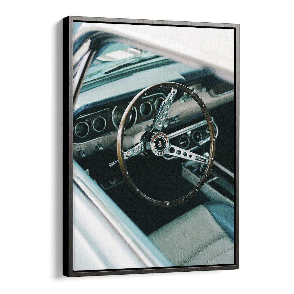 Classic Car VII, car posters showcase a vintage car interior, enhancing any space with nostalgic elegance.