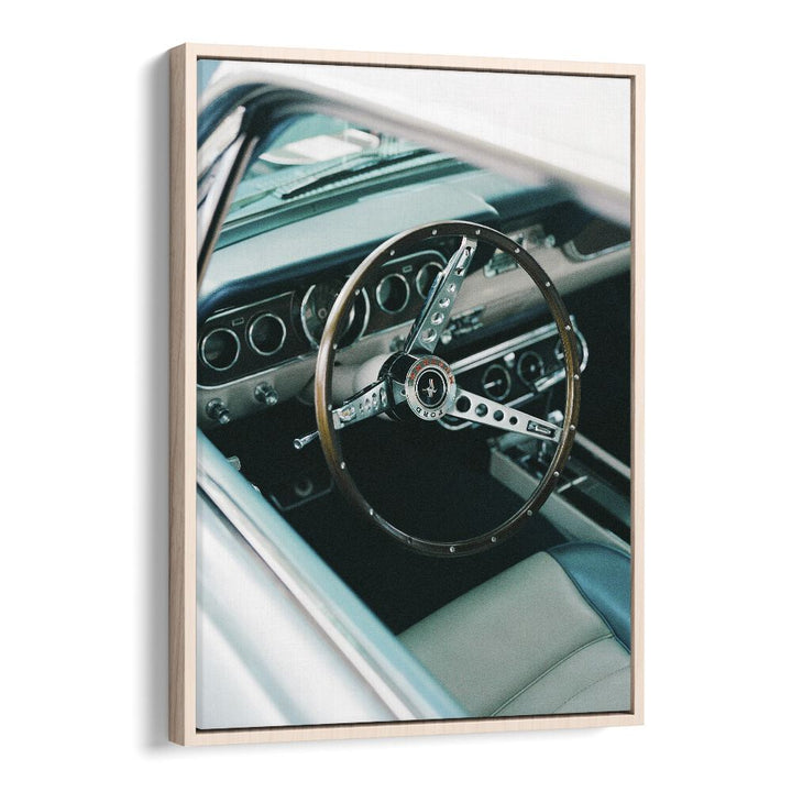 Classic Car VII, car posters featuring a vintage automotive interior design in an elegant floater frame.