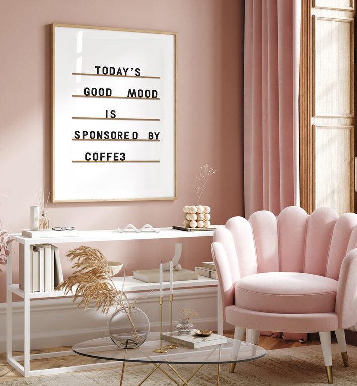 Transform your space with the “COFFEE EQUALS GOOD MOOD, QUOTES” poster, perfect for daily motivation and coffee lovers.