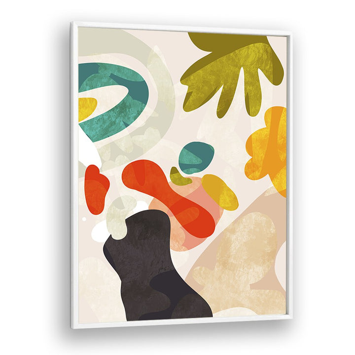 Colorful abstract wall art featuring CUTOUTS BAUHAUS III KOPIE, perfect for adding elegance to any space.