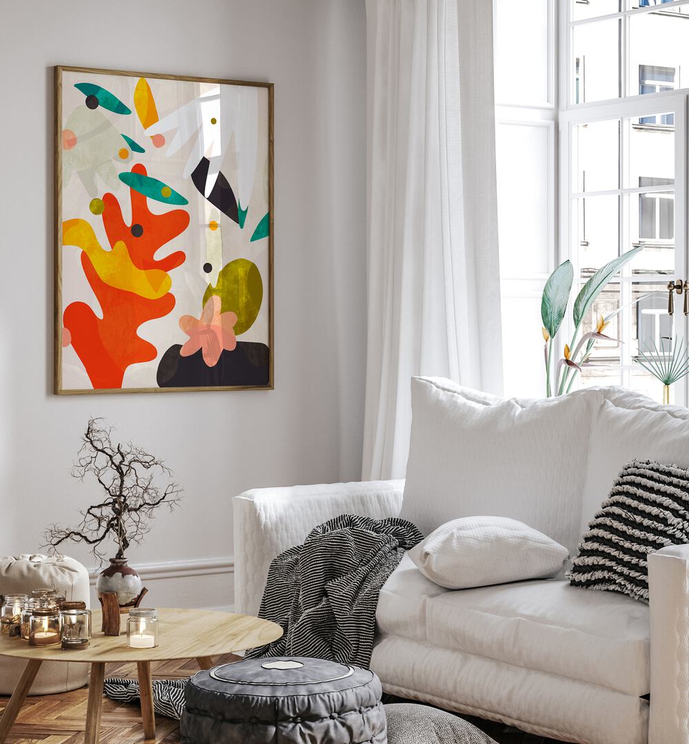 Bright and modern, CUTOUTS BAUHAUS IV KOPIE, ABSTRACT PAINTINGS transform your space with vibrant colors and unique shapes.