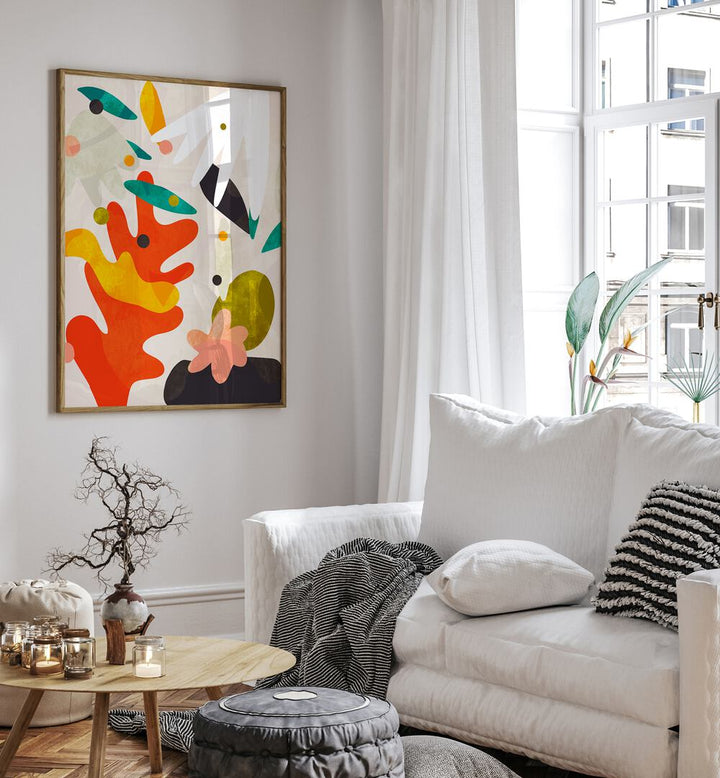 Bright and modern, CUTOUTS BAUHAUS IV KOPIE, ABSTRACT PAINTINGS transform your space with vibrant colors and unique shapes.