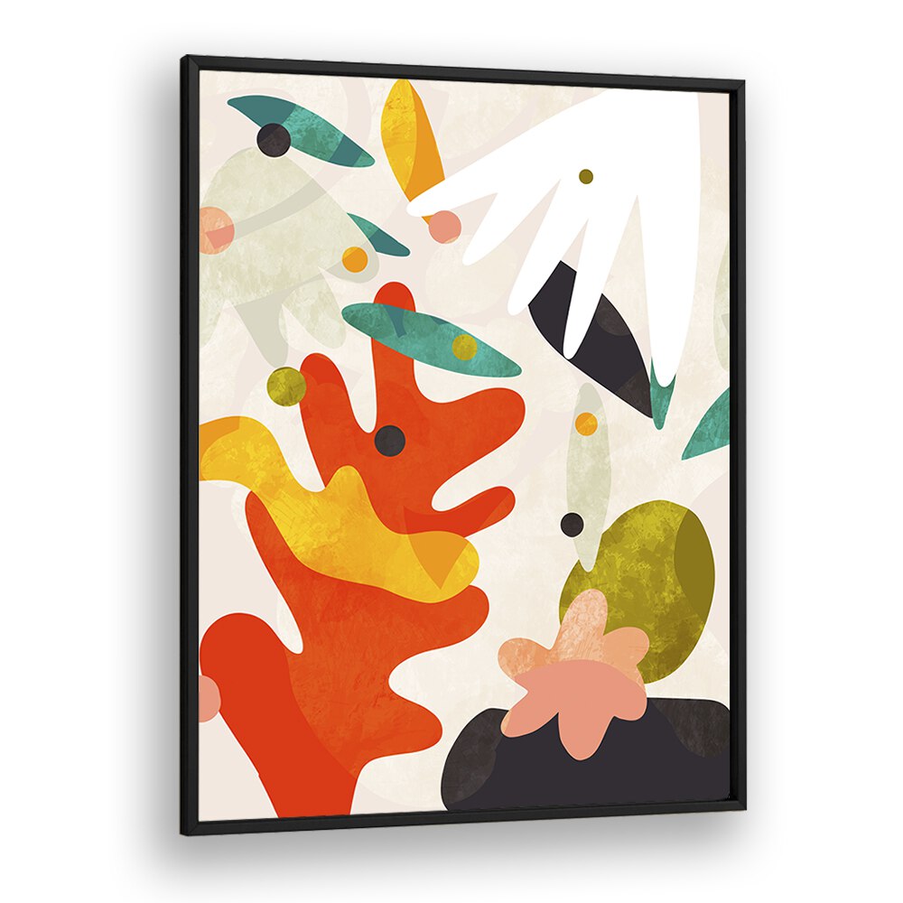 Bright and colorful abstract painting "Cutouts Bauhaus IV Kopie," perfect for modern decor and art lovers.