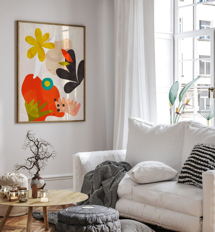Transform your space with CUTOUTS BAUHAUS KOPIE, ABSTRACT PAINTINGS by Ana Rut Bre, a stunning centerpiece for any room.