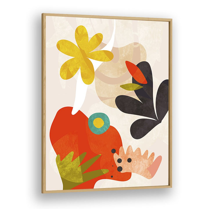 Colorful abstract painting "CUTOUTS BAUHAUS KOPIE" by Ana Rut Bre, perfect for modern wall art. Ideal for any space.