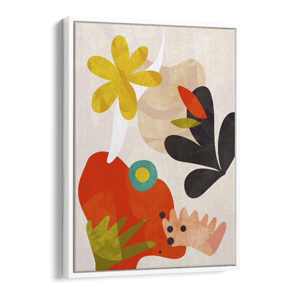 Bright and colorful CUTOUTS BAUHAUS KOPIE, ABSTRACT PAINTINGS by Ana Rut Bre, perfect for modern decor.