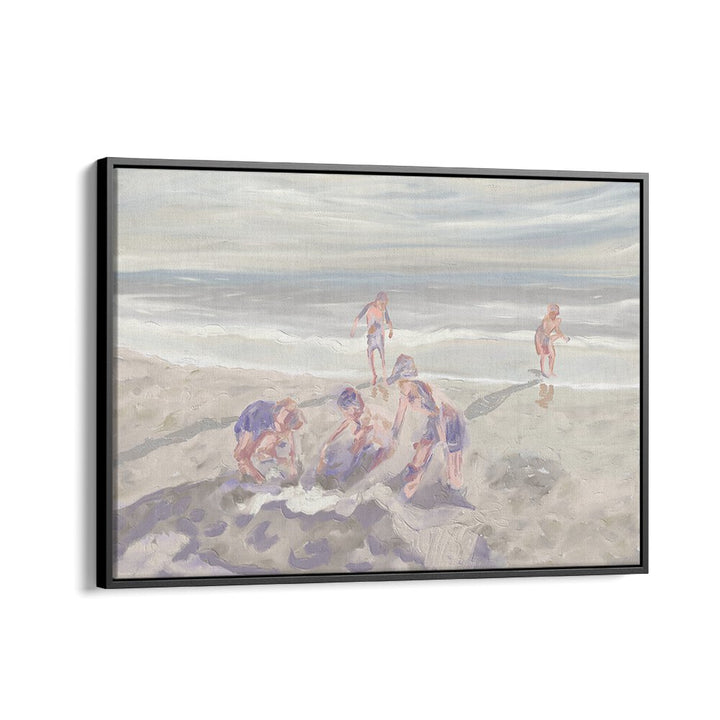 Cuzzies at the beach enjoying sunny moments, captured in serene beach paintings for tranquil home decor.