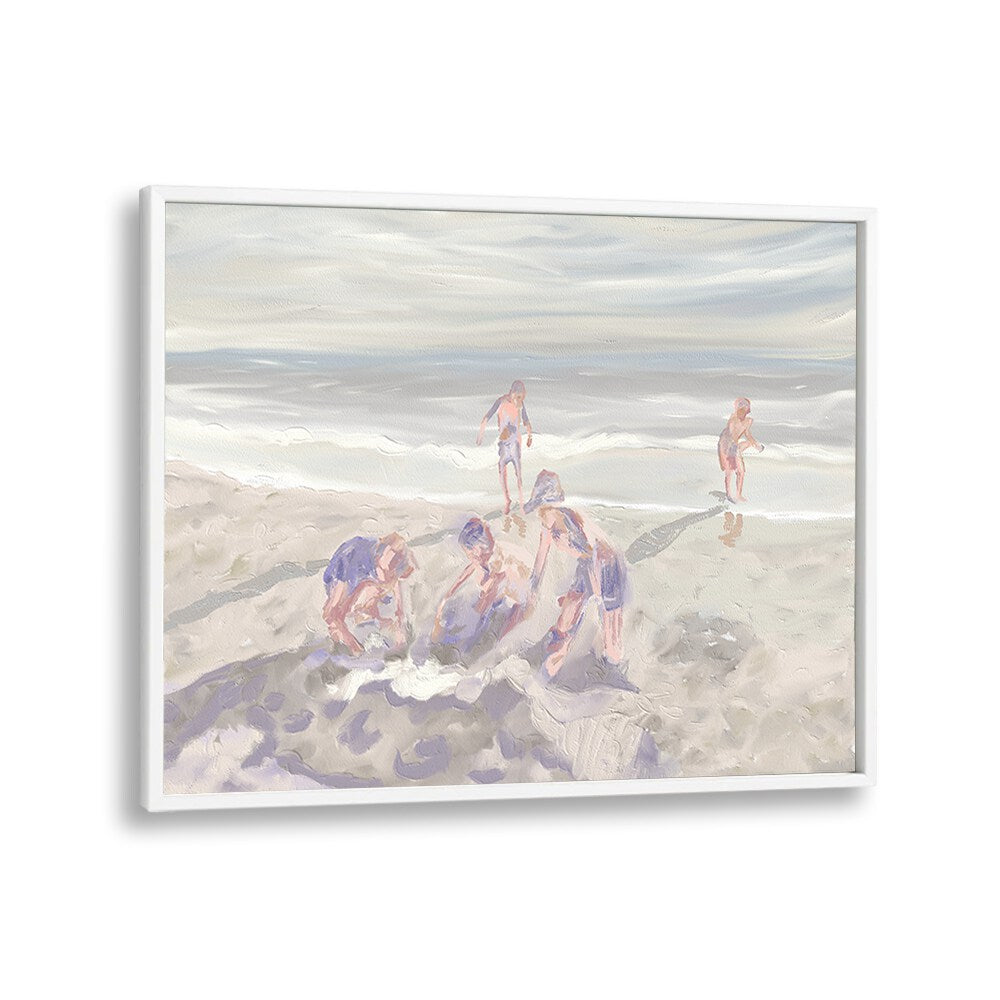 CUZZIES AT THE BEACH, BEACH PAINTINGS showcase playful beach scenes, perfect for bringing tranquility to your space.