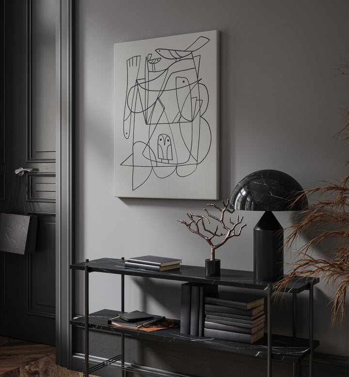 Transform your space with DAILY, LINE ART PAINTINGS by Dan Hobday, blending modern elegance and artistic flair.