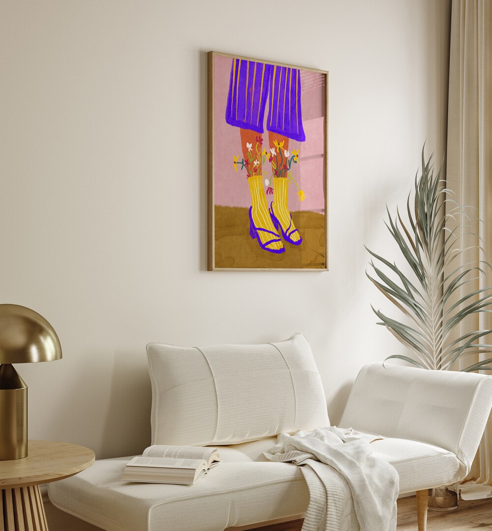 Colorful "FASHION SHOOTY, FASHION POSTERS" artwork by Raissa Oltmanns, perfect for elegant home decor.