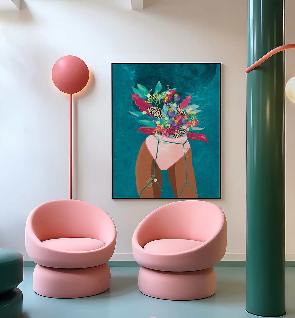 Vibrant FEEL FLORISH, FASHION POSTERS by Raissa Oltmanns add modern elegance to any space with stunning artwork.