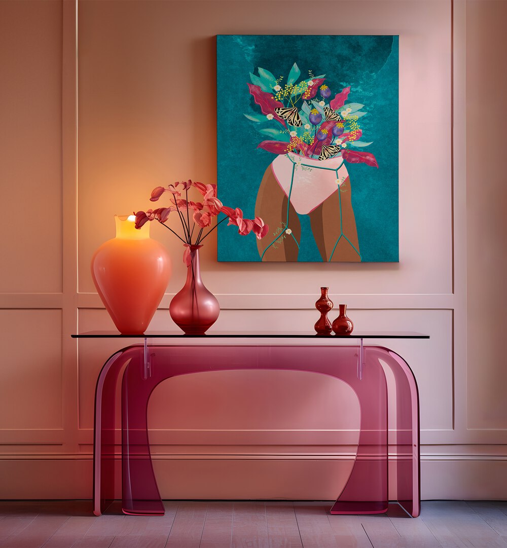 Brighten your space with FEEL FLORISH, FASHION POSTERS by Raissa Oltmanns, showcasing modern elegance and vibrant charm.