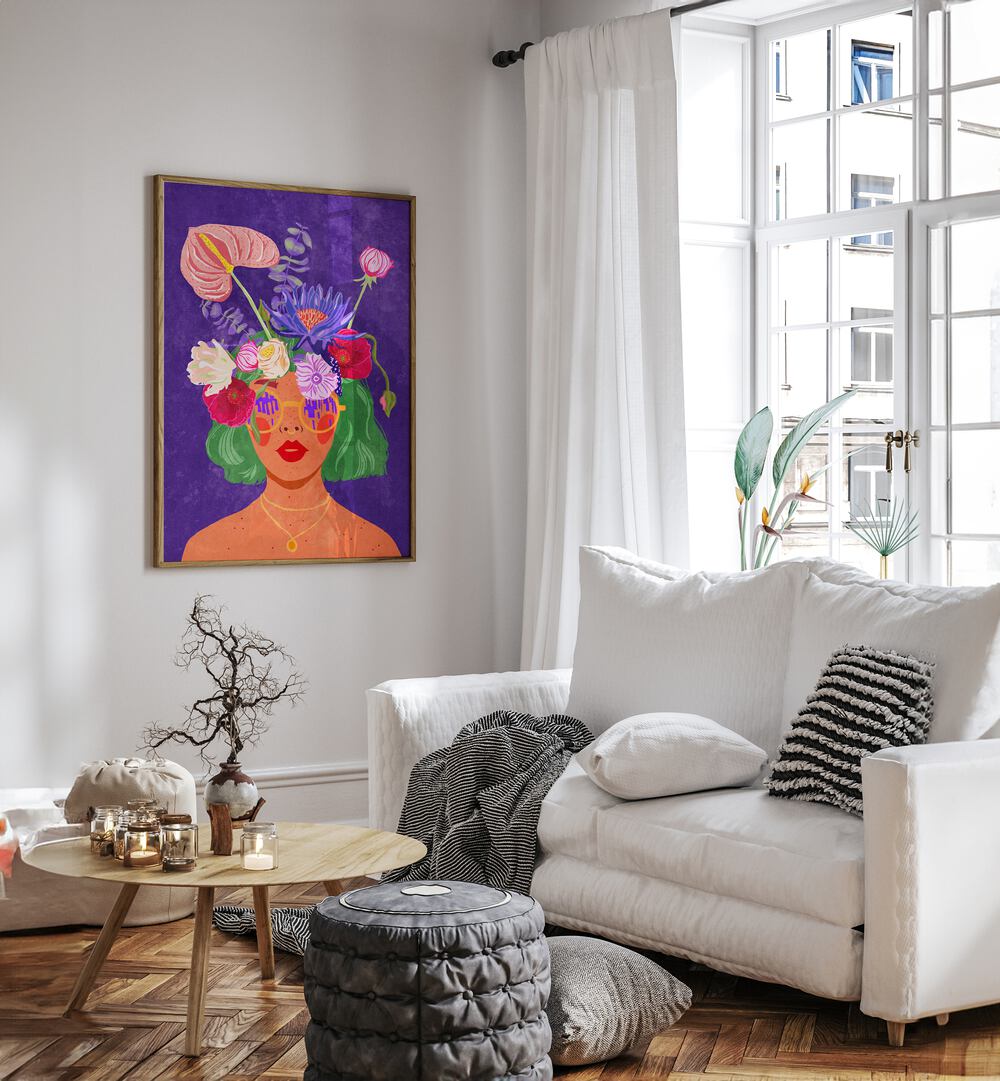 Vibrant FLOWER HEAD, FASHION POSTERS by Raissa Oltmanns enhance your space with nature's beauty and artistic charm.