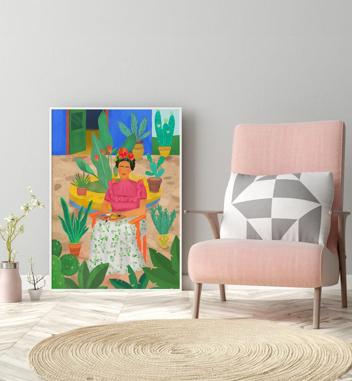 Colorful Frida I, PORTRAITS by Petra Lidze, perfect for transforming your living space with artistic elegance.