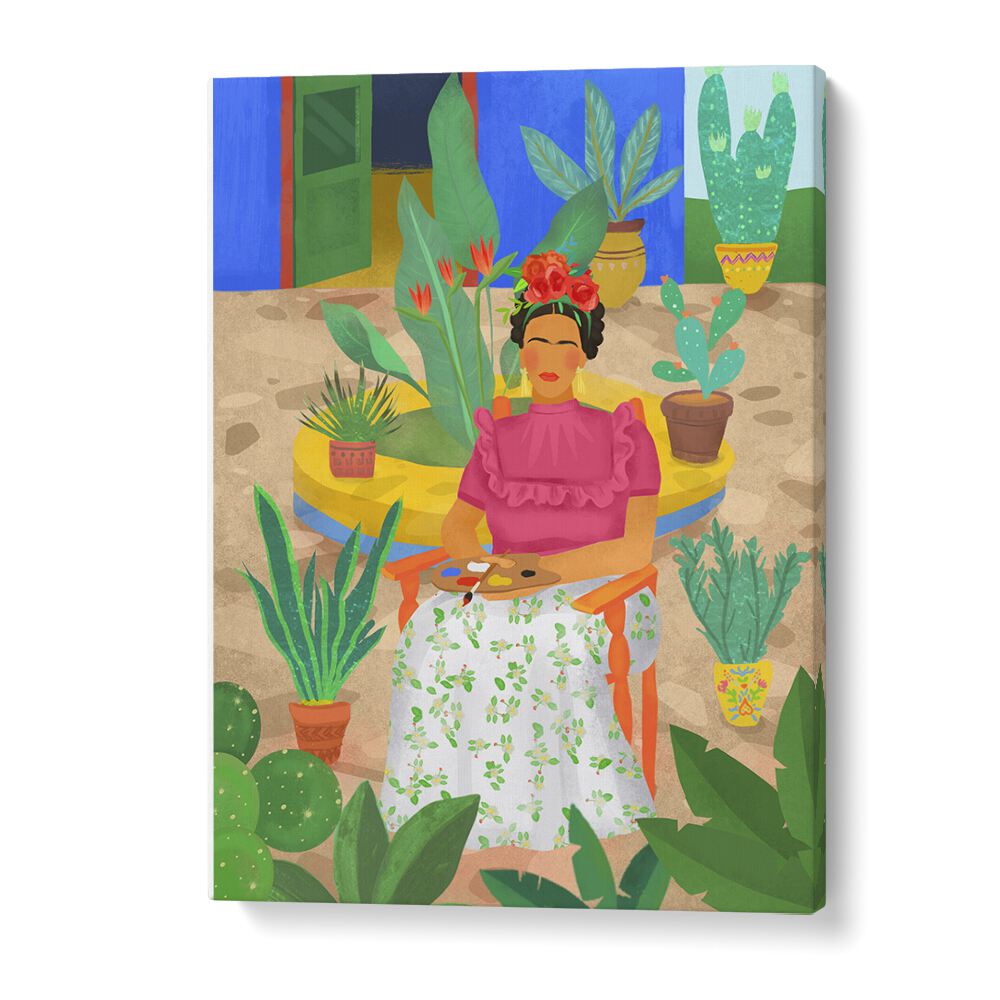 Frida I, portraits by Petra Lidze brings vibrant artistry to your space with this stunning portrait print.