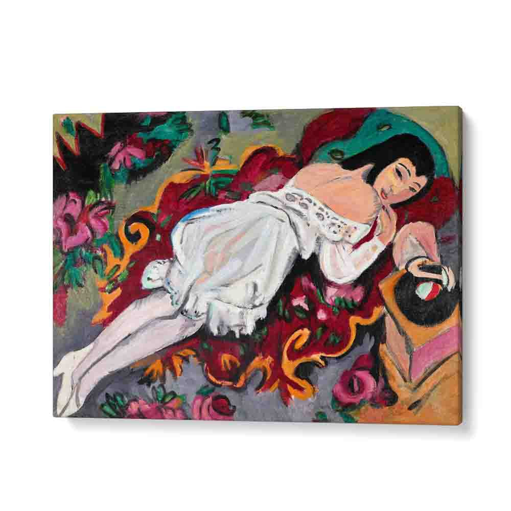 painting - GIRL IN WHITE CHEMISE (1914) by Asianmonk