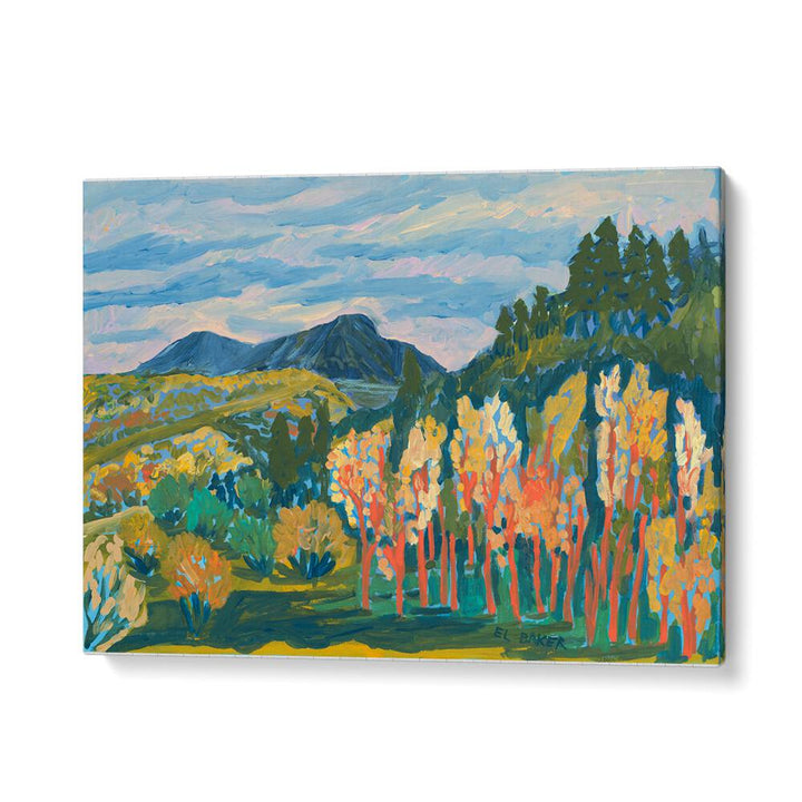 Vibrant TREES OF FALL, LANDSCAPE PAINTINGS showcasing autumn hues, perfect for enhancing your space's warmth.