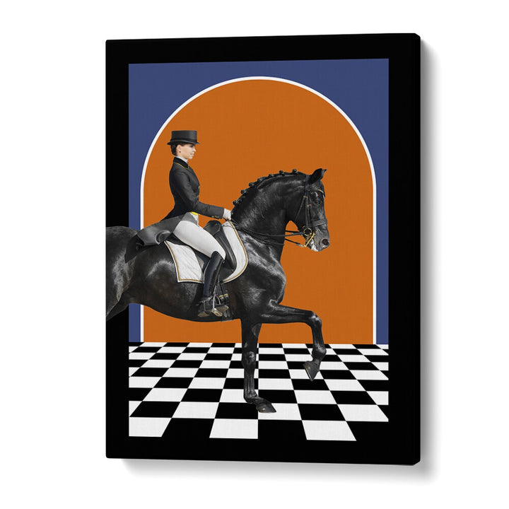 ANIMALS painting - LADY ON A HORSE by Asianmonk