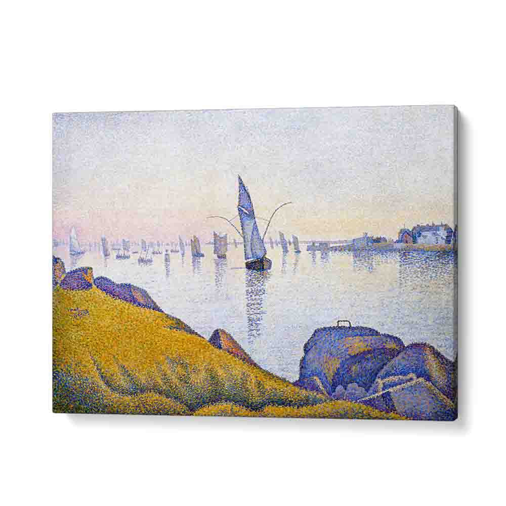 painting - EVENING CALM, CONCARNEAU, OPUS 220 (1891) by Asianmonk