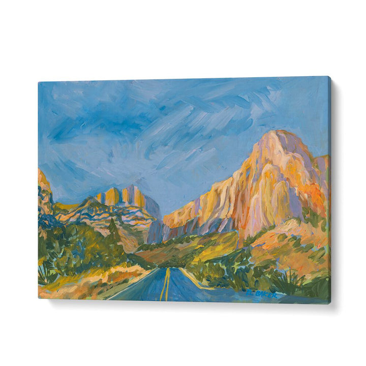 Discover the beauty of MOUNTAIN ROAD, LANDSCAPE PAINTINGS, showcasing vibrant colors and serene scenery.