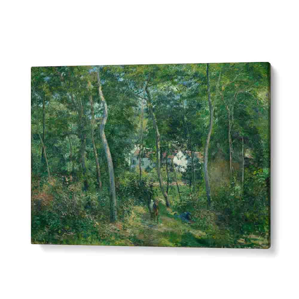painting - EDGE OF THE WOODS NEAR L'HERMITAGE, PONTOISE (1879) by Asianmonk