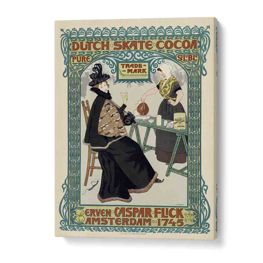 Ohara Koson painting - DUTCH SKATE COCOA (1897) by Asianmonk