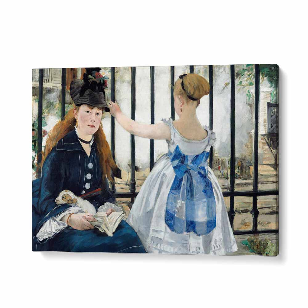 Edouard Manet painting - EDOUARD MANET ( THE RAILWAY ) 1873 by Asianmonk