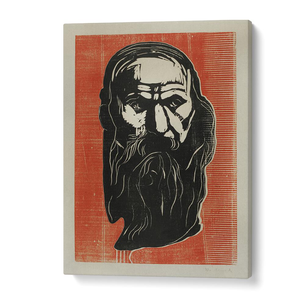comic painting - HEAD OF AN OLD MAN WITH BEARD (1902) by Asianmonk