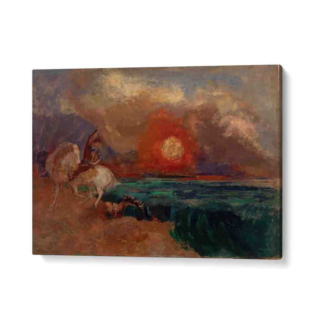 painting - SAINT GEORGE AND THE DRAGON by Asianmonk