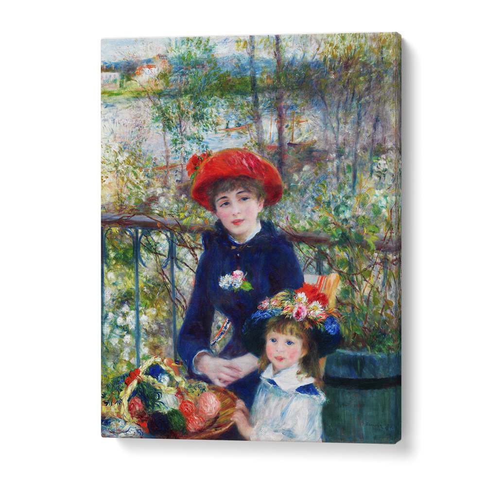 comic painting - TWO SISTERS ON THE TERRACE (1881) by Asianmonk