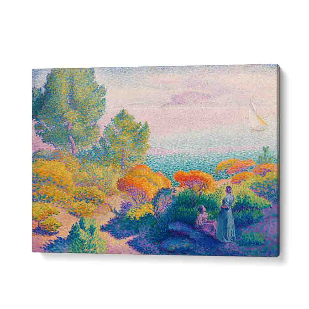 painting - TWO WOMEN BY THE SHORE, MEDITERRANEAN (1896) by Asianmonk
