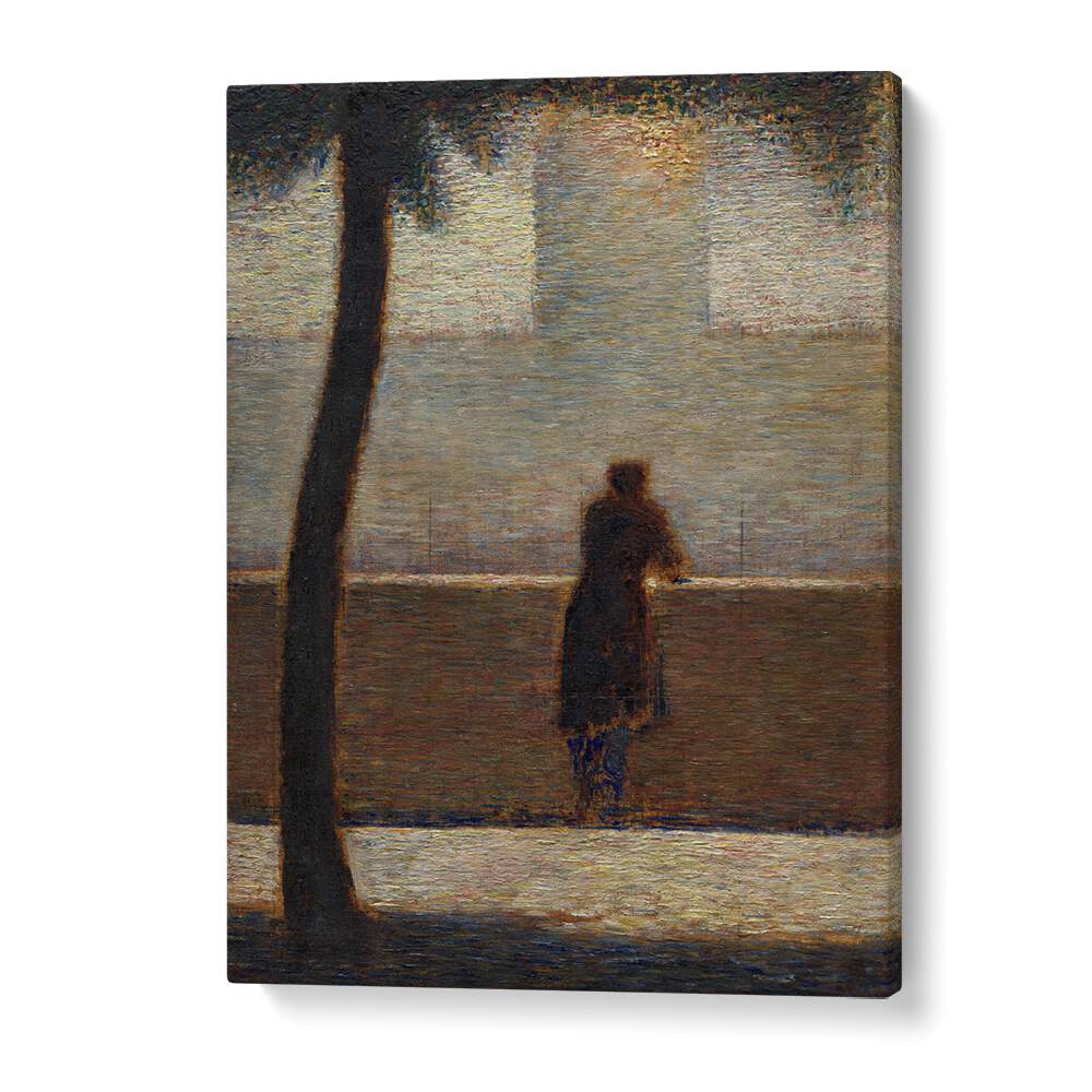 comic painting - MAN LEANING ON A PARAPET (1881) by Asianmonk