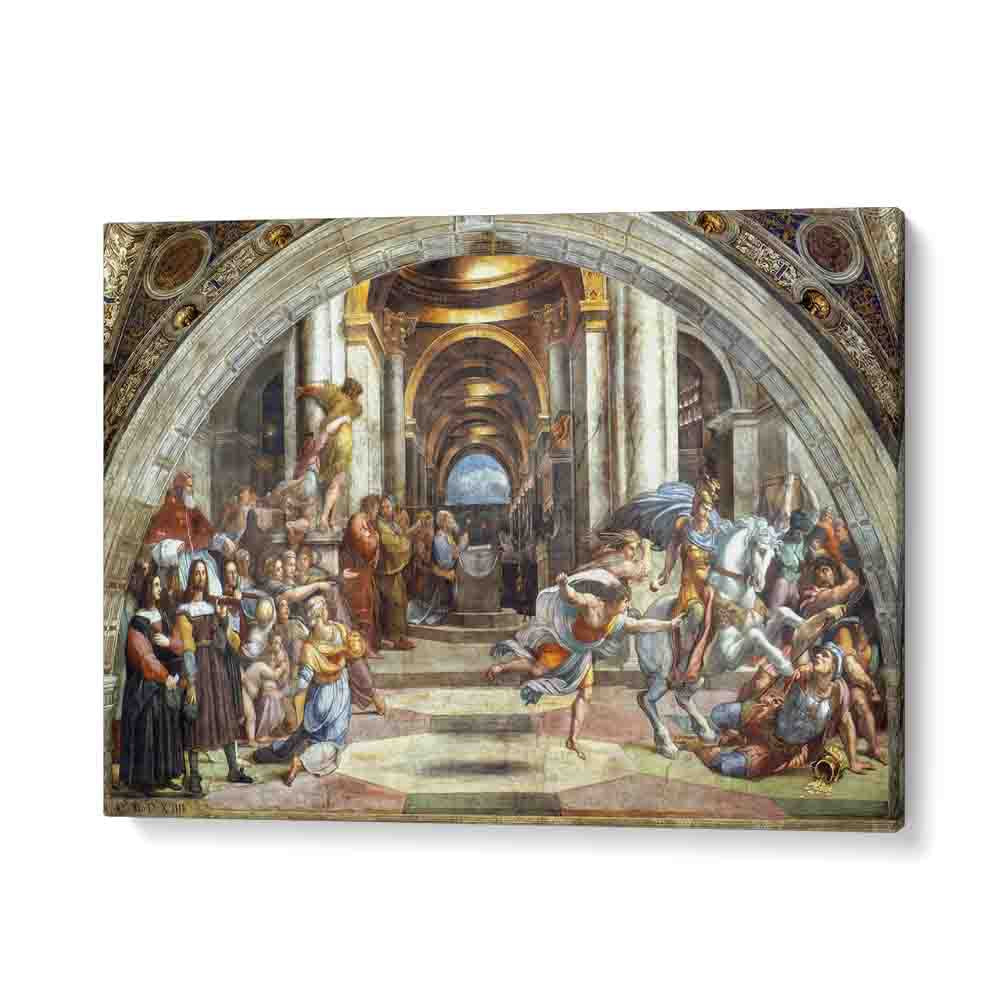 painting - RAPHAEL'S THE EXPULSION OF HELIODORUS FROM THE TEMPLE (CA. 1511–1512) by Asianmonk