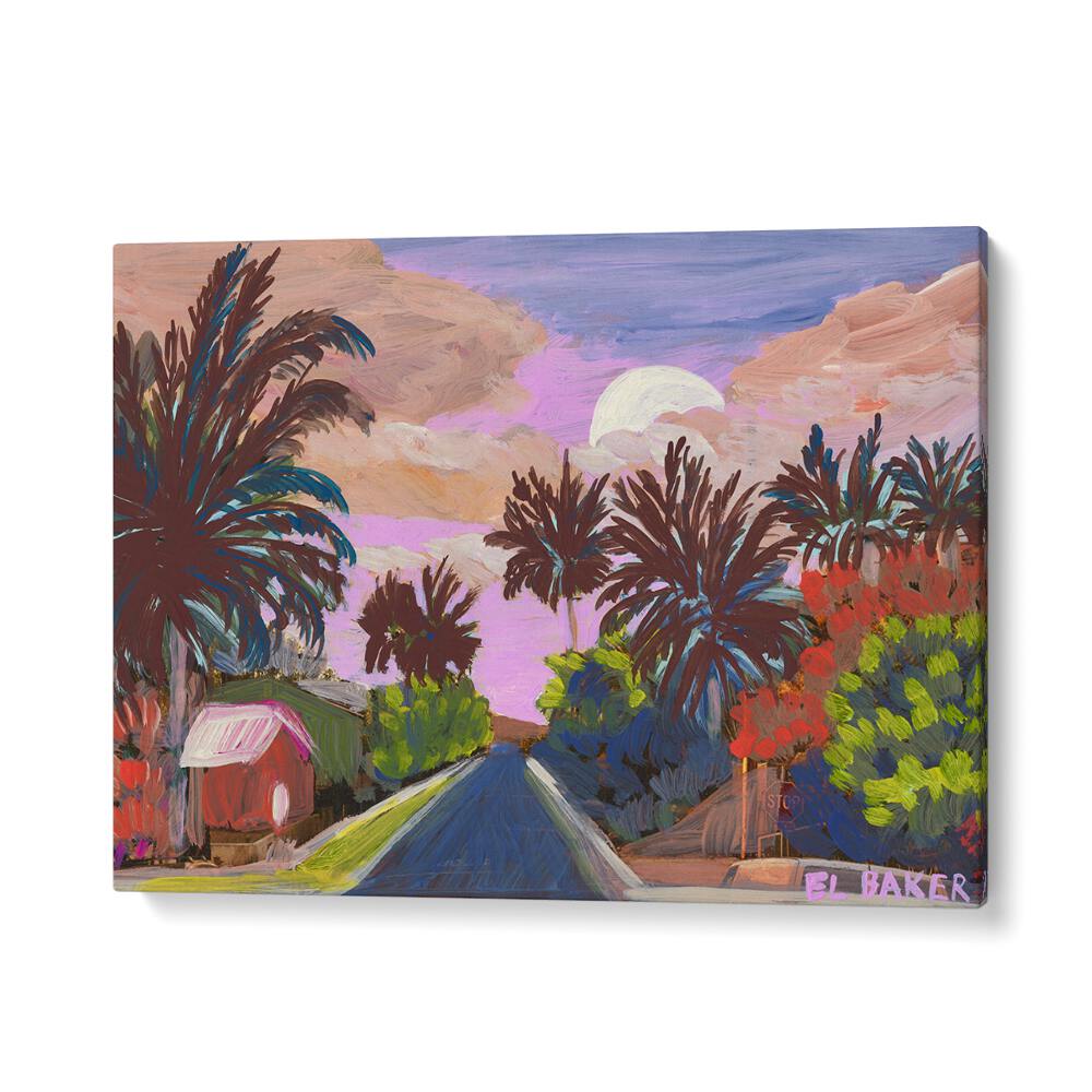 Vibrant COUNTRY ROAD, LANDSCAPE PAINTINGS showcasing serene rural beauty, perfect for enhancing your living space.