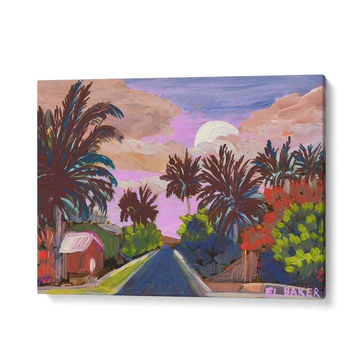 Vibrant COUNTRY ROAD, LANDSCAPE PAINTINGS showcasing serene rural beauty, perfect for enhancing your living space.