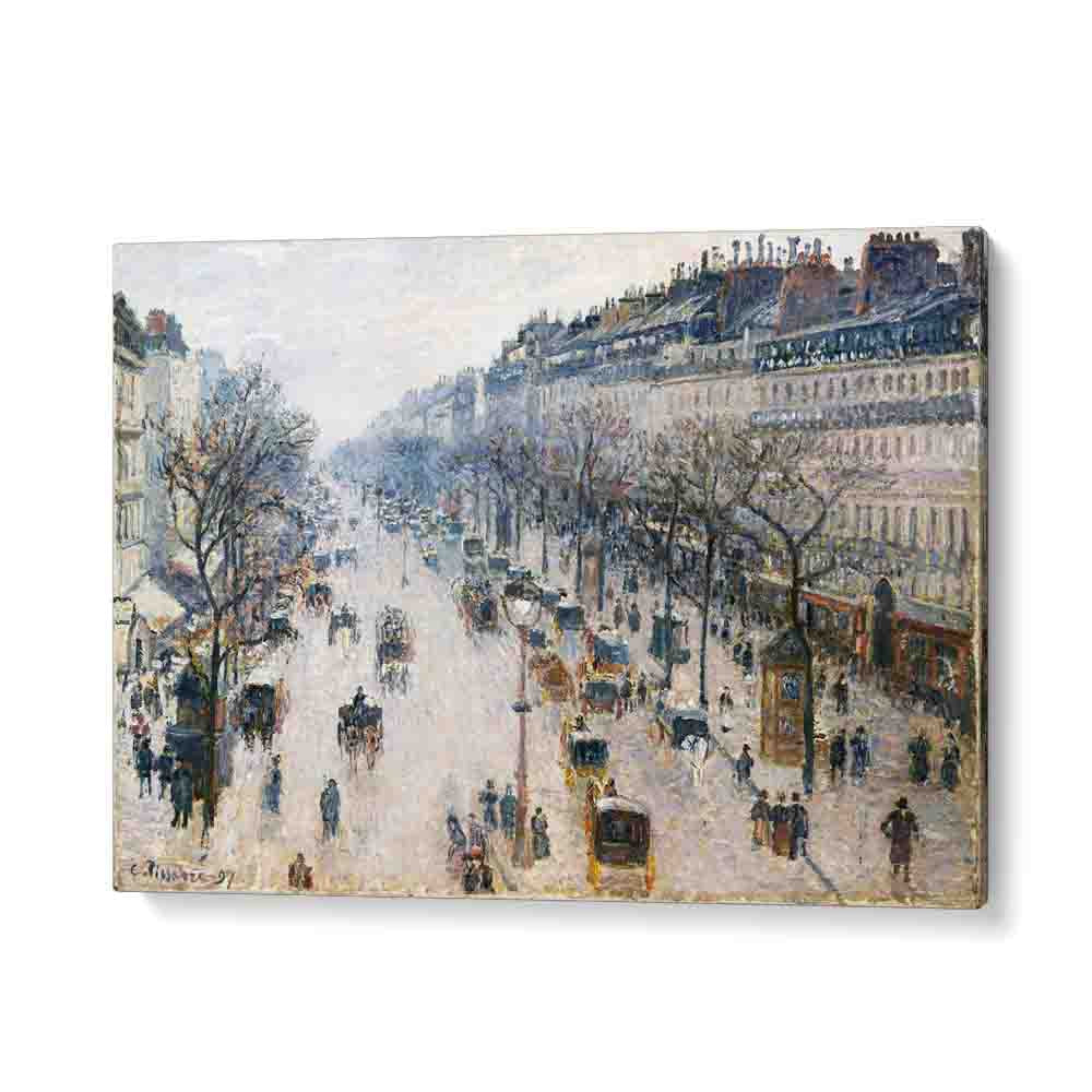 painting - THE BOULEVARD MONTMARTRE ON A WINTER MORNING (1897) by Asianmonk