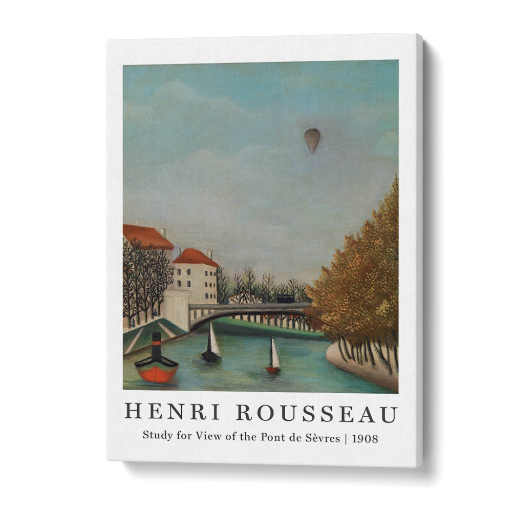 HENRI ROUSSEAU painting - HENRI ROUSSEAU'S 'STUDY FOR VIEW OF THE PONT DE SÈVRES' (1908) by Asianmonk