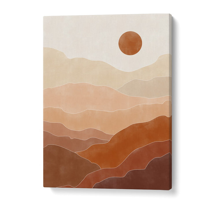 Serene Mountains, Landscape Paintings by Elena Ristova showcase tranquil, majestic mountain beauty in soft hues.