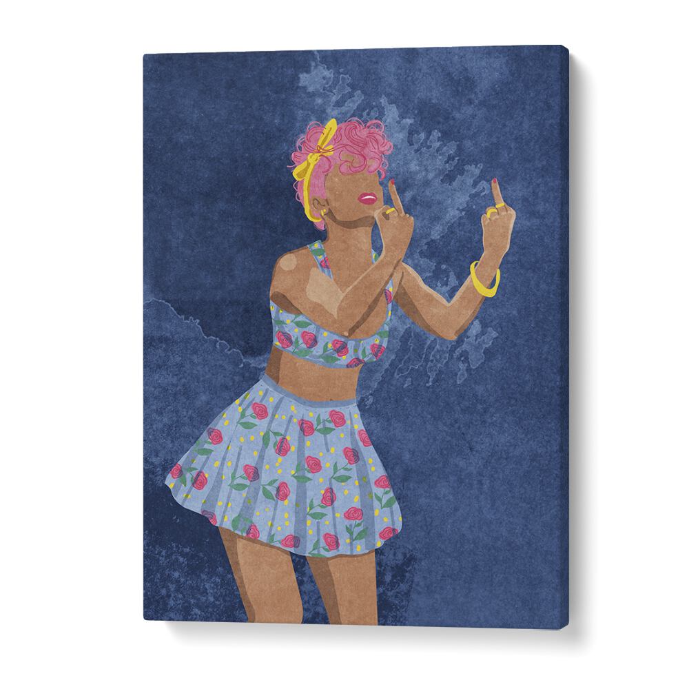 Bold and colorful, the NOT YOUR GIRL, FASHION POSTERS by Raissa Oltmanns make a striking statement in any space.