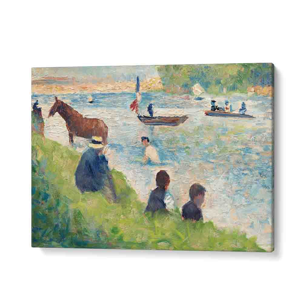 painting - HORSE AND BOATS by Asianmonk