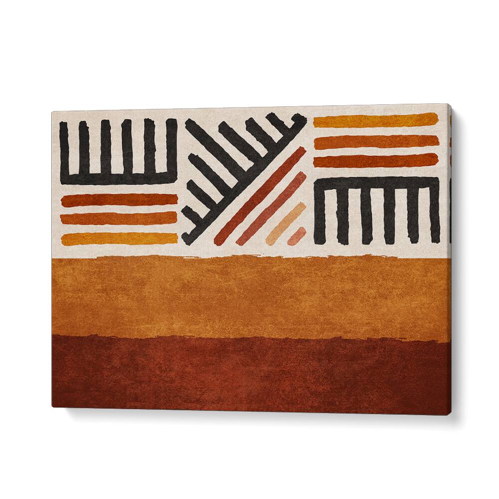 Elevate your decor with the Rug Pattern, Boho Art Paintings by Emel Tunaboylu, featuring stunning geometric designs.