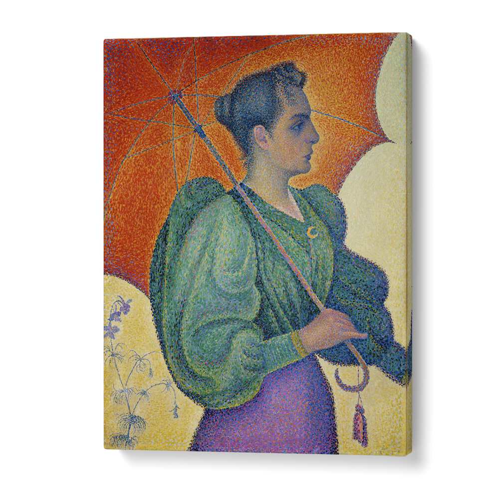 comic painting - FEMME À L'OMBRELLE (1893) by Asianmonk