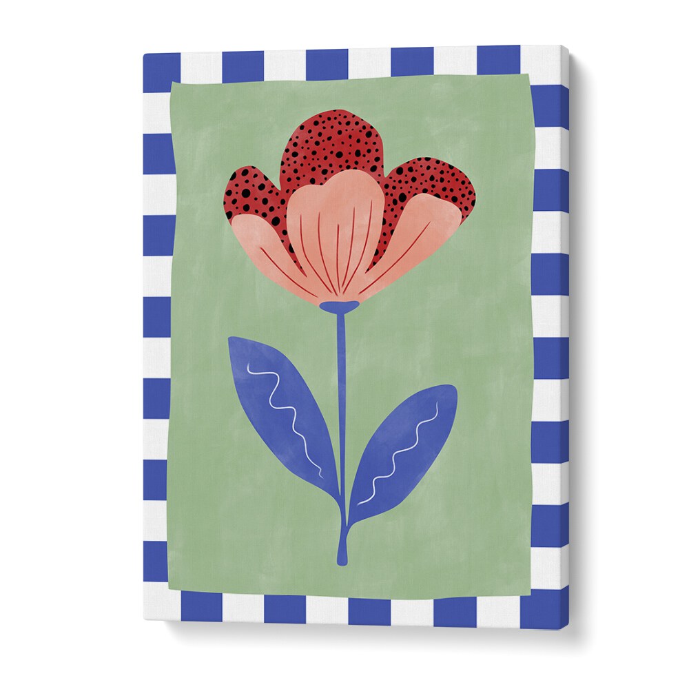 Vibrant RED FLOWER in a unique design, perfect for floral flower paintings by Elena Ristova to elevate your decor.