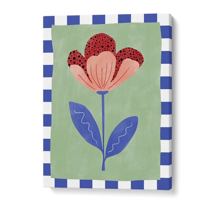 Vibrant RED FLOWER in a unique design, perfect for floral flower paintings by Elena Ristova to elevate your decor.