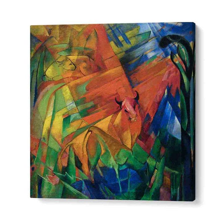 Egyptian painting - ANIMALS IN A LANDSCAPE (1914) by Asianmonk