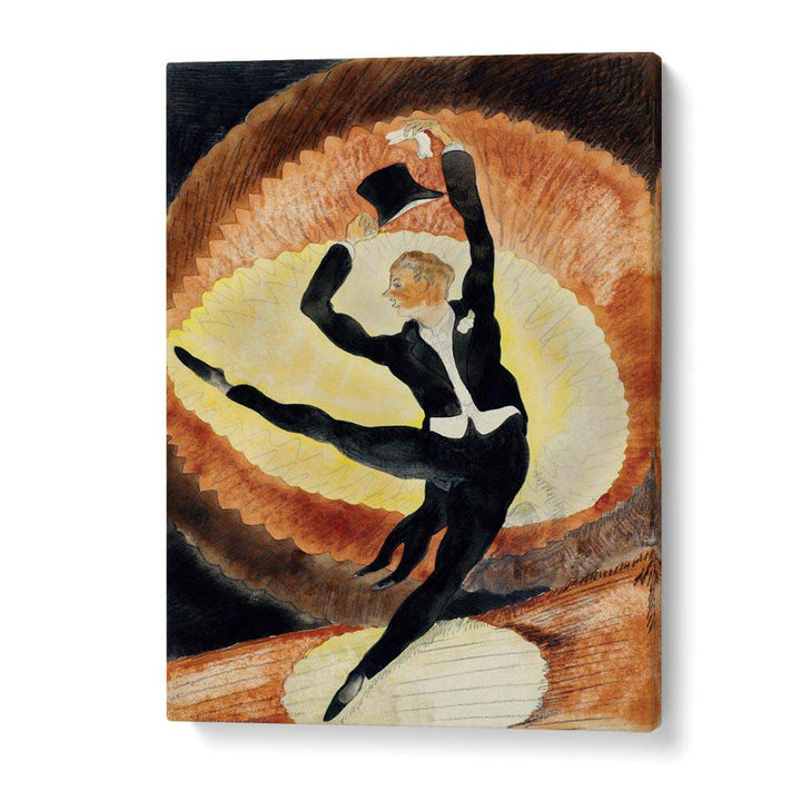 comic painting - ACROBATIC MALE DANCER WITH TOP HAT (1920) by Asianmonk
