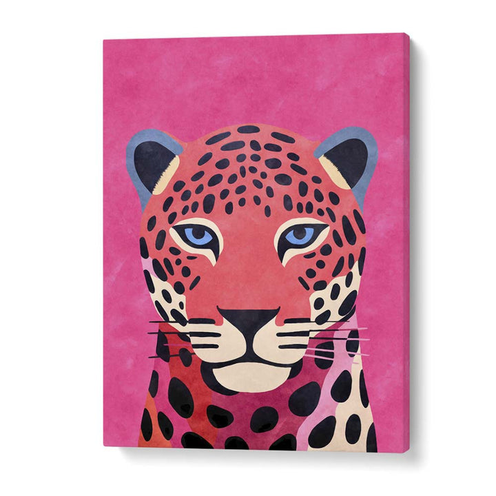 Vibrant PINK CHEETAH, ANIMAL PAINTINGS by Andrea Haase captures the beauty of this captivating wildlife creature.