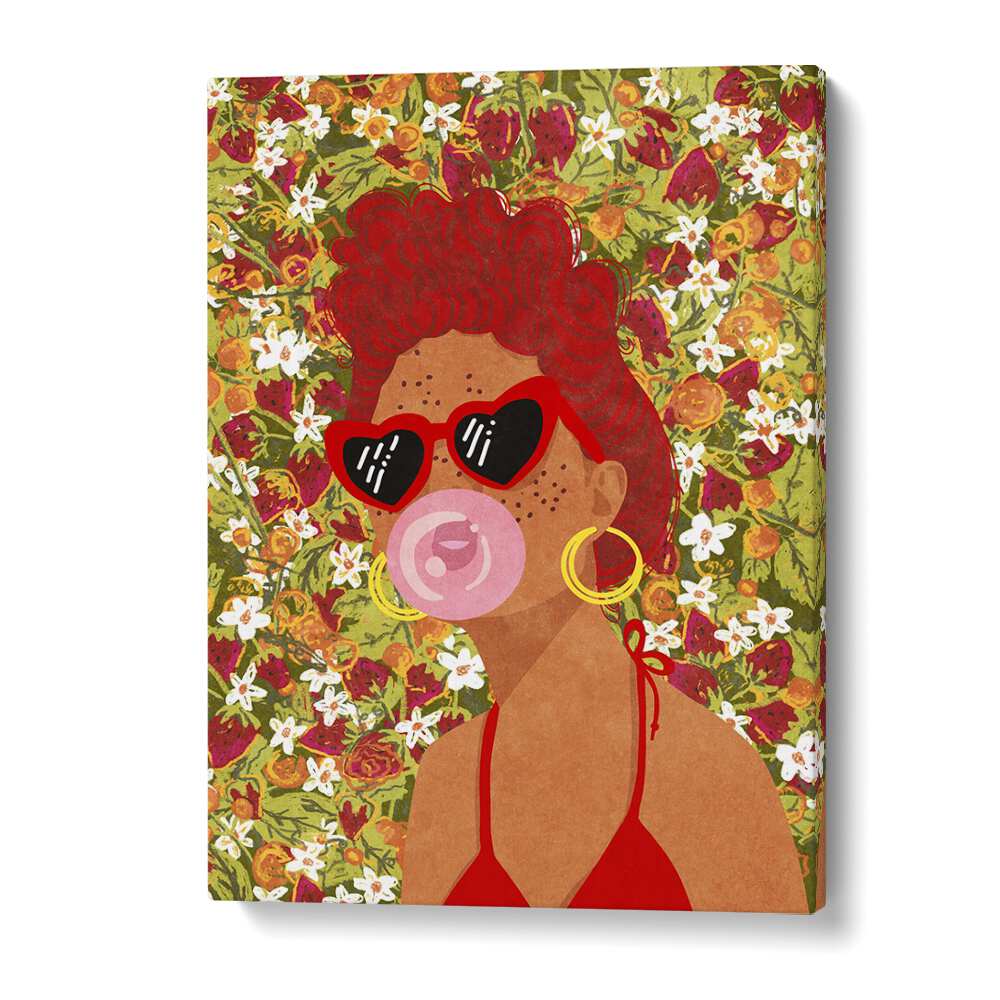 Vibrant STRAWBEERY LADY, FASHION POSTERS by Raissa Oltmanns, perfect for adding elegance to your decor.
