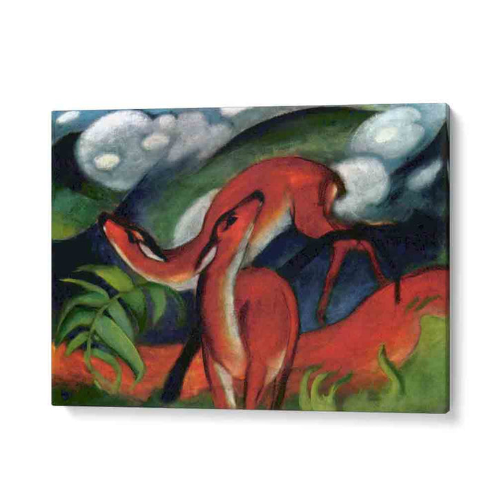 painting - RED DEER II (1912) by Asianmonk